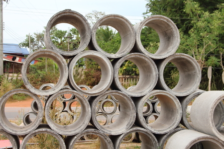 Cement used in industrial and commercial applications.の写真素材