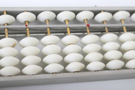 Abacus on a white backgroundの写真素材