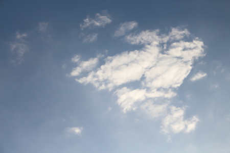 Blue sky and white cloudsの写真素材