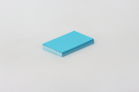 Business cards blue on a white background.の写真素材