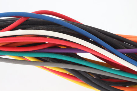 Power cord access computer equipment on a white background.
