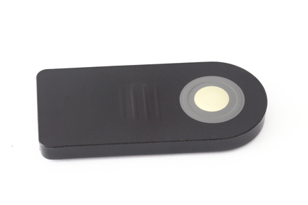 Camera remote control camera on white background.の写真素材