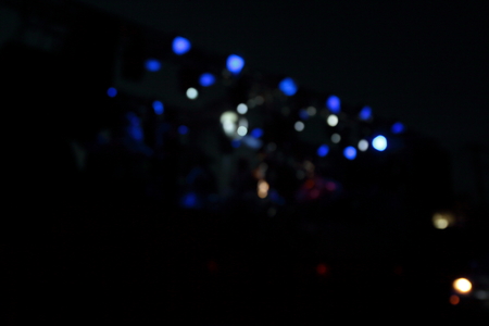Bokeh from the lights at night and blurry.の写真素材