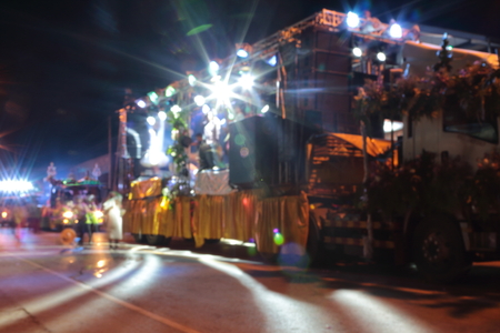 Bokeh from the lights at night and blurry.の写真素材