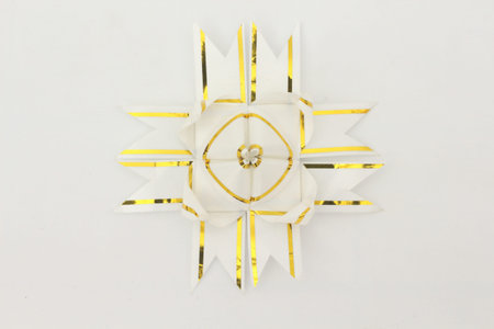 Star with a ribbon.の写真素材