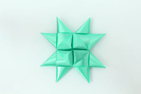 Star with a ribbon.の写真素材