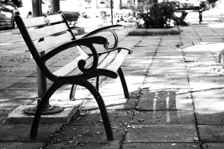 lonely chairの写真素材