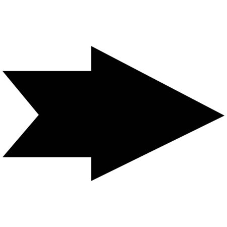 decorative authors arrow shows the direction to the side, in black, isolated object on a white background, vector illustration, epsのイラスト素材