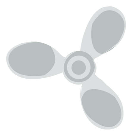 propeller, propeller, isolated object on white background, vector illustration, epsのイラスト素材
