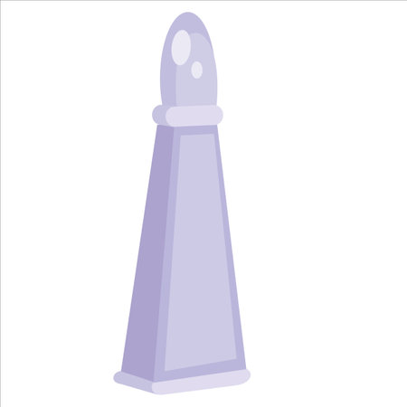 long purple perfume bottle, isolated object on white background, cartoon illustration, vector, epsのイラスト素材