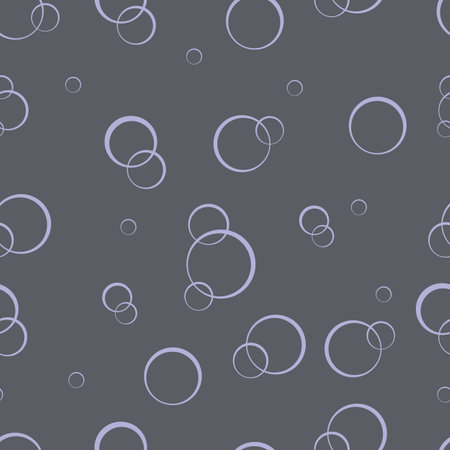 pattern, on a dark gray background light bubbles, vector illustration, epsのイラスト素材