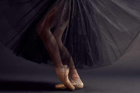 beautiful woman dance performed classical style isolated backgroundの写真素材