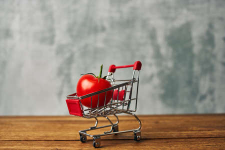 Ingredients kitchen cooking salad red tomatoes close-upの写真素材