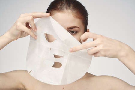 face mask rejuvenation clean skin spa treatmentsの写真素材