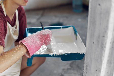 repair tools painting home interior renovation designの写真素材