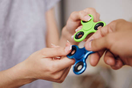 spinner childrens toy antistress object entertainment hobbyの写真素材