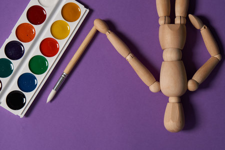 paint for painting art creative wooden mockup hobby