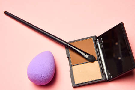 fashion cosmetics glamor accessories top view cosmetologyの写真素材