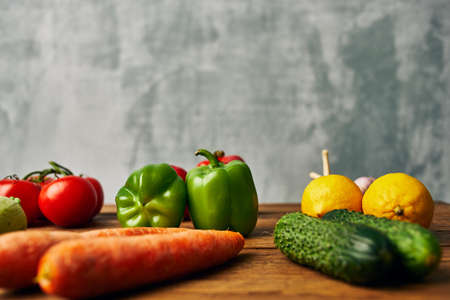 Ingredients natural product summer season agriculture wood backgroundの写真素材