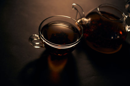 freshly brewed tea hot drink morning breakfast natural product