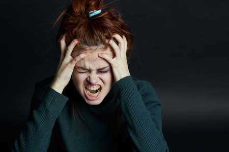 emotional women with black eye abuse discontent depressionの写真素材