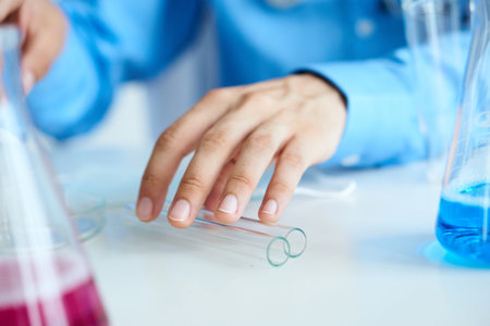 laboratory research chemical solution biotechnology analyzes experiment