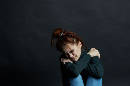 woman with bruises on her face problems domestic violence emotions