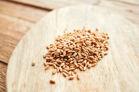 cereals wooden table ingredients agriculture natural products