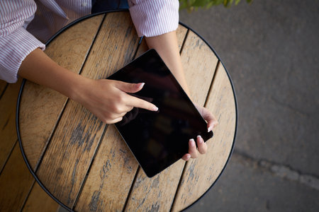 tablet technology communication internet cafe leisure work