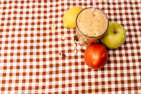 fruit cocktails vitamins with health museum dessert breakfastの写真素材