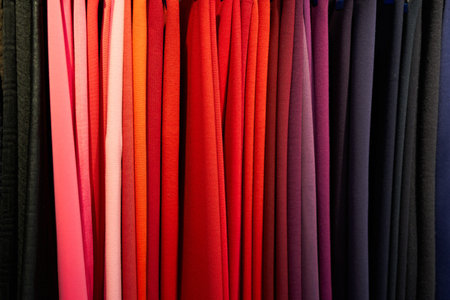 colorful fabric fashion textile material texture industry