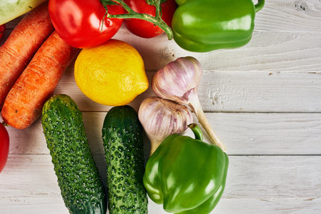 Ingredients vitamins organic food kitchen farm products view from above