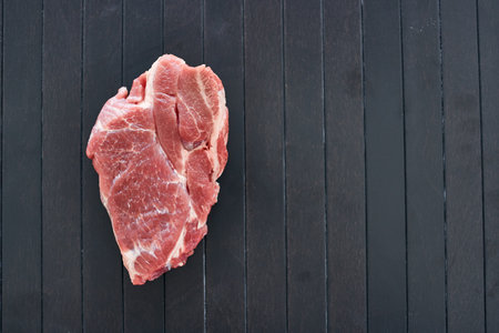meat steak food cooking dark wood background