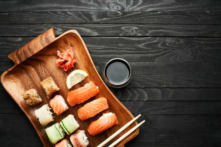 asian cuisine sushi sea food traditional cuisine restaurantの写真素材