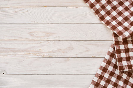 plaid tablecloth wooden texture kitchen decoration design