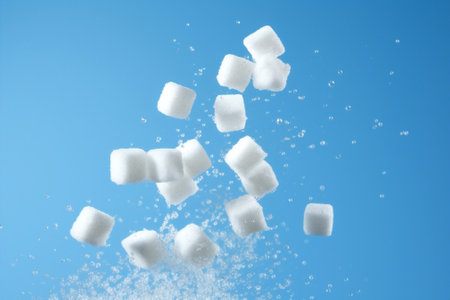 Concept food white sugar sweet handの素材