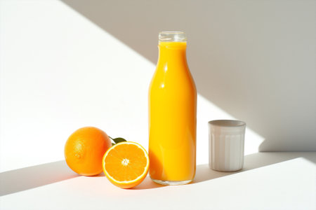Fruit juice organic space copy drink freshness vitamin template orange fresh healthyの素材