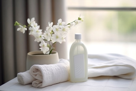 Care white bottle beauty spa hygieneの素材