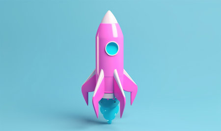 start launch rocket finance startup technology space business bitcoin spaceship. Generative AI.の素材