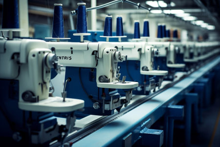 Factory business craft industrial production textile fabric machine manufacture sewing tailor designerの素材
