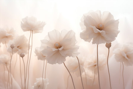 Bloom summer beauty white plant flora meadow floral nature blossom spring background flower gardenの素材