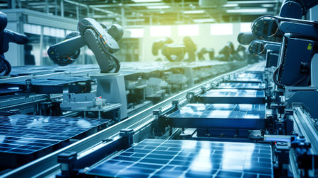Panel solar machine industrial robot technologyの素材