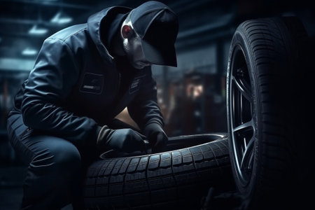 Tire wheel repair car service equipmentの素材