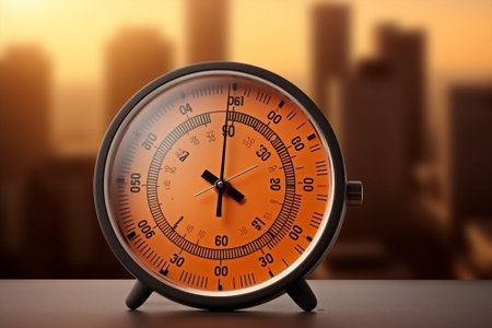 Summer weather concept background measure thermometer wave heat abnormal degree climate sun temperature heat fireの素材