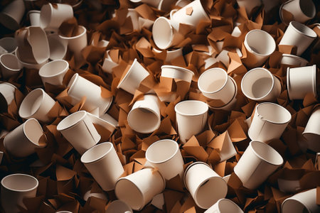 Blank container takeaway cups paperの素材
