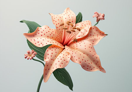 Lily blossom nature flower flora plantの素材