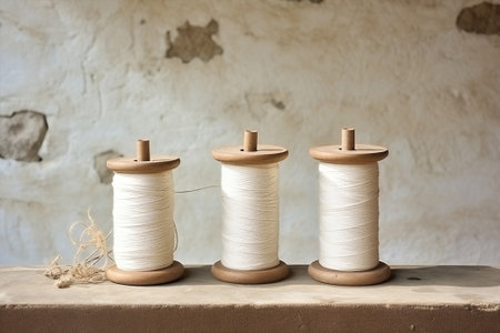 Spool thread cotton craft sewing bobbin needlework fabric tailor colors needle hobbyの素材