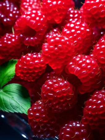 Raspberry macro food fruit ripeの素材