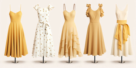 Beauty person fashionable women clothes female pastel shopping catwalk collection show designer dress modelの素材