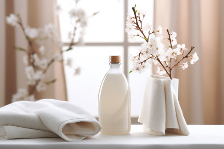 Laundry care gel hygiene template aromatherapy bottle white spa soapの素材